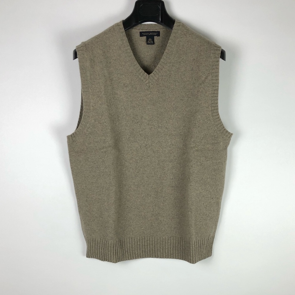 Banana Republic,  Gray Sweater Vest, Men's Large